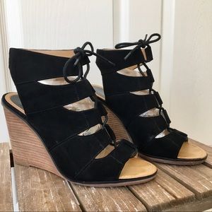 Melrose And Market Lace Up Wedge Sandals
